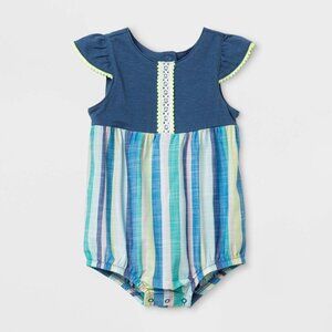 Baby Girls' Knit Textured Romper - Cat & Jack™ 0-3